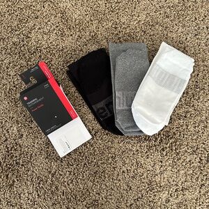 Men's Power Stride Crew Socks 3 Pack Size Large Brand New